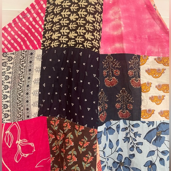 Kathmandu Imports Colorful Bohemian Patchwork Harem Jumpsuit Size OS NWT - Picture 8 of 13